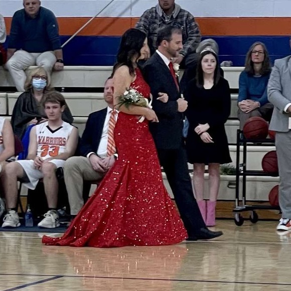 Red Prom Dress - Picture 3 of 4